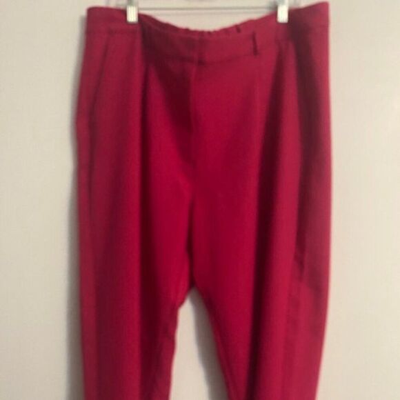 Old Navy Pink Taylor pleated front high rise wide-leg trousers, size XXLP - Picture 1 of 4